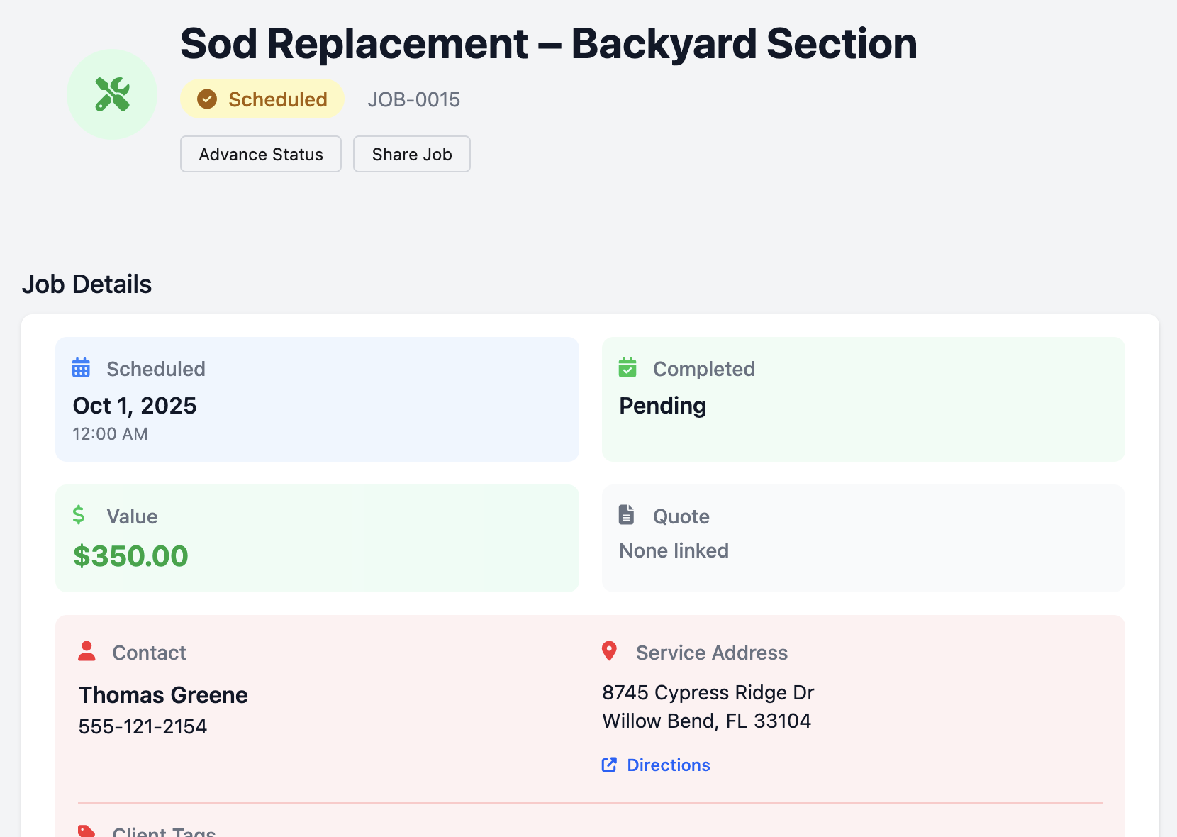 Job detail feature